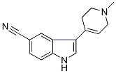 3-(1-Methyl-1,2,3,6-tetrahydropyridin-4-yl)-1H-indole-5-carbonitrile 结构式