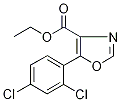 Ethyl 5-(2,4-dichlorophenyl)-1,3-oxazole-4-carboxylate 结构式