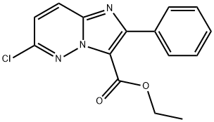 6-氯-2-苯基咪唑并[1,2-B]哒嗪-3-甲酸乙酯 结构式