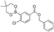 Benzyl 4-chloro-3-(5,5-dimethyl-1,3,2-dioxaborinan-2-yl)benzoate 结构式