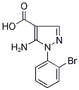 5-Amino-1-(2-bromophenyl)-1H-pyrazole-4-carboxylic acid 结构式