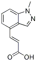trans-3-(1-Methyl-1H-indazol-4-yl)prop-2-enoic acid 结构式
