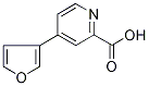 4-(Fur-3-yl)picolinic acid 结构式