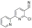 6-Chloro-2,2'-bipyridine-5-carbonitrile, 6-Chloro-2-pyridin-2-yl-3-carbonitrile 结构式