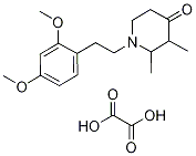1-[2-(2,4-Dimethoxyphenyl)ethyl]-2,3-dimethylpiperidin-4-one oxalate 结构式