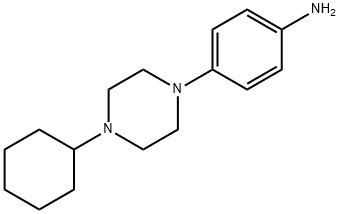 4-(4-Cyclohexylpiperazin-1-yl)aniline 结构式