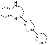 4-Biphenyl-4-yl-2,3-dihydro-1H-1,5-benzodiazepine 结构式