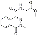 Methyl [(3,4-dihydro-3-methyl-4-oxophthalazin-1-yl)carbonylamino]acetate 结构式