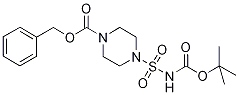 Piperazine-1-sulphonamide, N1-BOC N4-CBZ protected 结构式