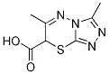 3,6-Dimethyl-7H-[1,2,4]triazolo[3,4-b][1,3,4]thiadiazine-7-carboxylic acid 结构式