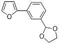 2-[3-(1,3-Dioxolan-2-yl)phenyl]furan 结构式