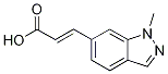 trans-3-(1-Methyl-1H-indazol-6-yl)prop-2-enoic acid 结构式