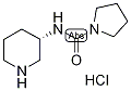 1-{[(3S)-Piperidin-3-yl]carbamoyl}pyrrolidine hydrochloride, (3S)-3-{[(Pyrrolidin-1-yl)carbonyl]amino}piperidine hydrochloride 结构式