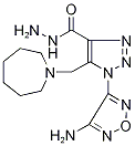 1-(4-Amino-1,2,5-oxadiazol-3-yl)-5-(azepan-1-ylmethyl)-1H-1,2,3-triazole-4-carbohydrazide 结构式