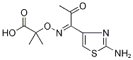 2-({[1-(2-Amino-1,3-thiazol-4-yl)-2-oxopropylidene]amino}oxy)-2-methylpropanoic acid 结构式
