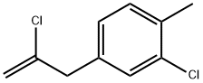 2-Chloro-3-(3-chloro-4-methylphenyl)prop-1-ene 结构式