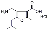 4-(Aminomethyl)-5-isobutyl-2-methyl-3-furoic acid hydrochloride 结构式