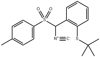 Isocyano(2-tert-butylsulphanylphenyl)methyl-4-methylphenyl sulphone 结构式