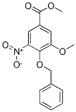 2-(Benzyloxy)-3-methoxy-5-(methoxycarbonyl)nitrobenzene 结构式