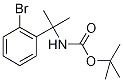 2-(2-Bromophenyl)propan-2-amine, N-BOC protected, tert-Butyl [2-(2-bromophenyl)prop-2-yl]carbamate 结构式