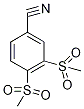 3,4-Bis(methylsulphonyl)benzonitrile 结构式