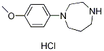 1-(4-Methoxyphenyl)-1,4-diazepane hydrochloride, 4-HPA hydrochloride 结构式