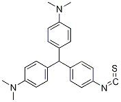 N,N-Dimethyl-4-[[4-(dimethylamino)phenyl](4-isothiocyanatophenyl)methyl]aniline 结构式