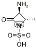 (2S,3S)-3-Amino-2-methyl-4-oxoazetidine-1-sulphonic acid 结构式