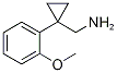 [1-(2-Methoxyphenyl)cyclopropyl]methylamine 结构式