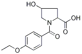 1-(4-Ethoxybenzoyl)-4-hydroxypyrrolidine-2-carboxylic acid 结构式