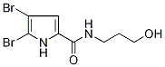 4,5-Dibromo-N'-(3-hydroxyprop-1-yl)-1H-pyrrole-2-carboxamide 结构式