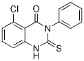 5-Chloro-2,3-dihydro-3-phenyl-2-thioxo-1H-quinazolin-4-one 结构式