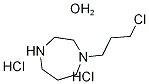 1-(3-Chloroprop-1-yl)-1,4-diazepane dihydrochloride hemihydrate 结构式