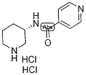 N-[(3S)-(Piperidin-3-yl)]pyridine-4-carboxamide dihydrochloride, (3S)-3-{[(Pyridin-4-yl)carbonyl]amino}piperidine dihydrochloride, 4-[(3S)-(Piperidin-3-yl)carbamoyl]pyridine dihydrochloride 结构式