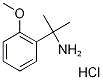 2-(2-Methoxyphenyl)propan-2-amine hydrochloride, 2-(2-Aminoprop-2-yl)anisole hydrochloride 结构式