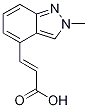 trans-3-(2-Methyl-2H-indazol-4-yl)prop-2-enoic acid 结构式