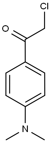 2-Chloro-1-[4-(dimethylamino)phenyl]ethan-1-one, 2-Chloro-4'-(dimethylamino)acetophenone 结构式