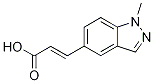 trans-3-(1-Methyl-1H-indazol-5-yl)prop-2-enoic acid 结构式