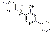 4-Hydroxy-5-[(4-methylphenyl)sulphonyl]-2-phenylpyrimidine 结构式