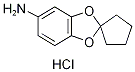 5-Amino-2,2-tetramethylenebenzo-1,3-dioxolidine hydrochloride 结构式