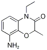 8-Amino-4-ethyl-2-methyl-2H-1,4-benzoxazin-3(4H)-one 结构式