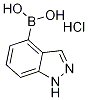 4-Borono-1H-indazole hydrochloride 结构式