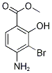 3-Amino-2-bromo-6-(methoxycarbonyl)phenol, 2-Bromo-3-hydroxy-4-(methoxycarbonyl)aniline 结构式