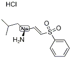 (1E,3S)-5-Methyl-1-(phenylsulphonyl)hex-1-en-3-amine hydrochloride 结构式