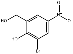 3-溴-2-羟基-5-硝基-苯甲醇 结构式