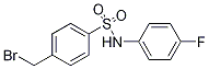 ((4-(Bromomethyl)phenyl)sulphonyl)(4-fluorophenyl)amine 结构式