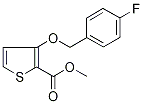 Methyl 3-[(4-fluorobenzyl)oxy]thiophene-2-carboxylate 结构式