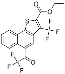 Ethyl 5-(trifluoroacetyl)-3-(trifluoromethyl)naphtho[1,2-b]thiophene-2-carboxylate 结构式