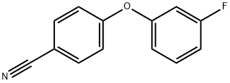 4-(3-氟苯氧基)苄腈 结构式
