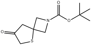 7-氧代-5-硫杂-2-氮杂螺[3.4]辛烷-2-羧酸叔丁酯 结构式